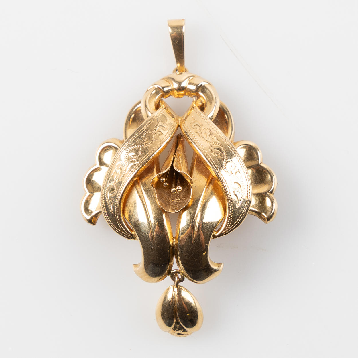 BROSCH, 18K guld, Carlson K & E, Göteborg 1952.