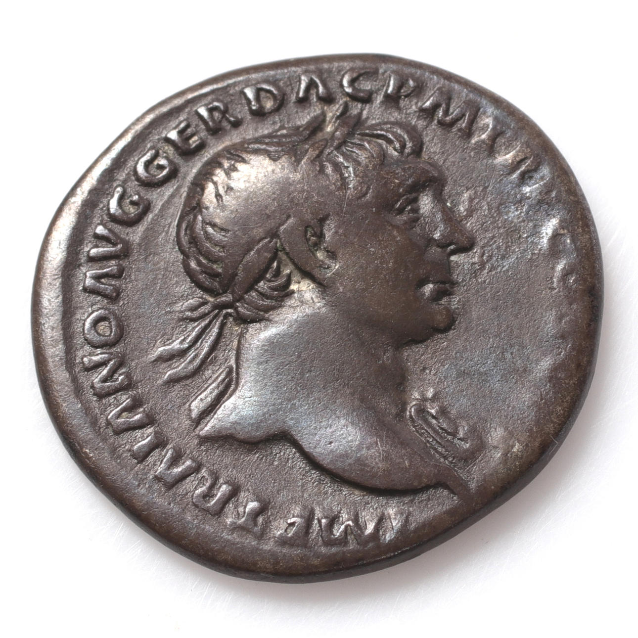 MYNT, silver, romerskt, Trajanus, 98-117 e.Kr.