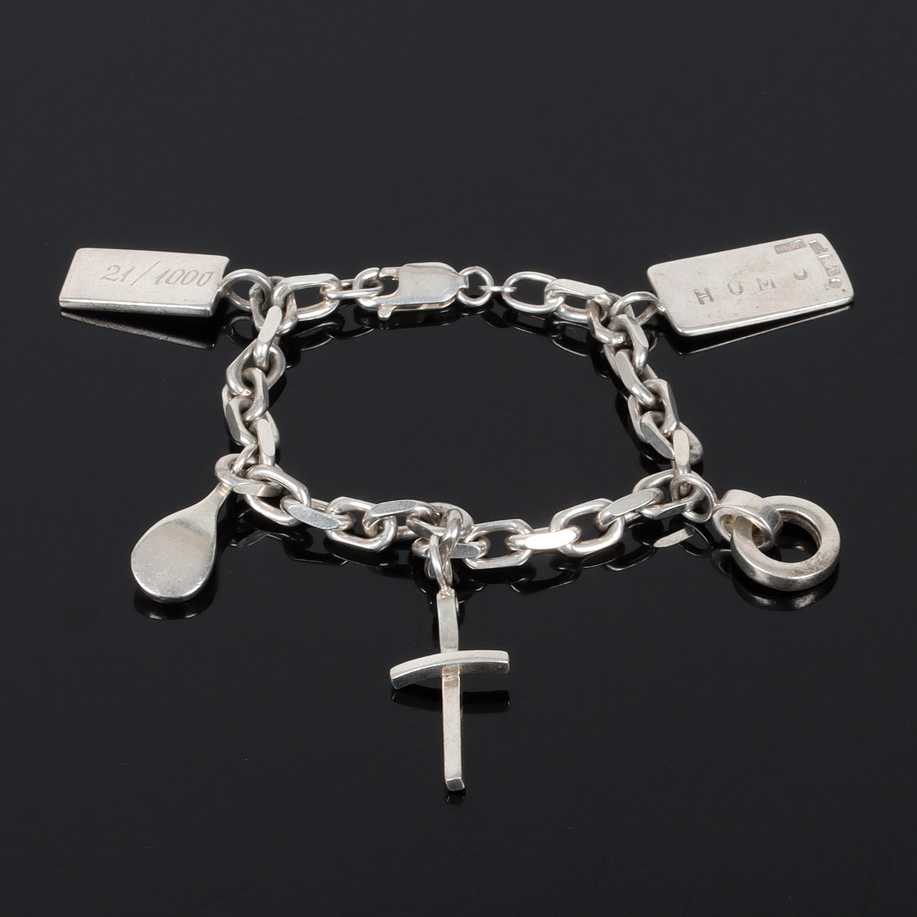 EFVA ATTLING. Bracelet, silver, Greatest Hits.