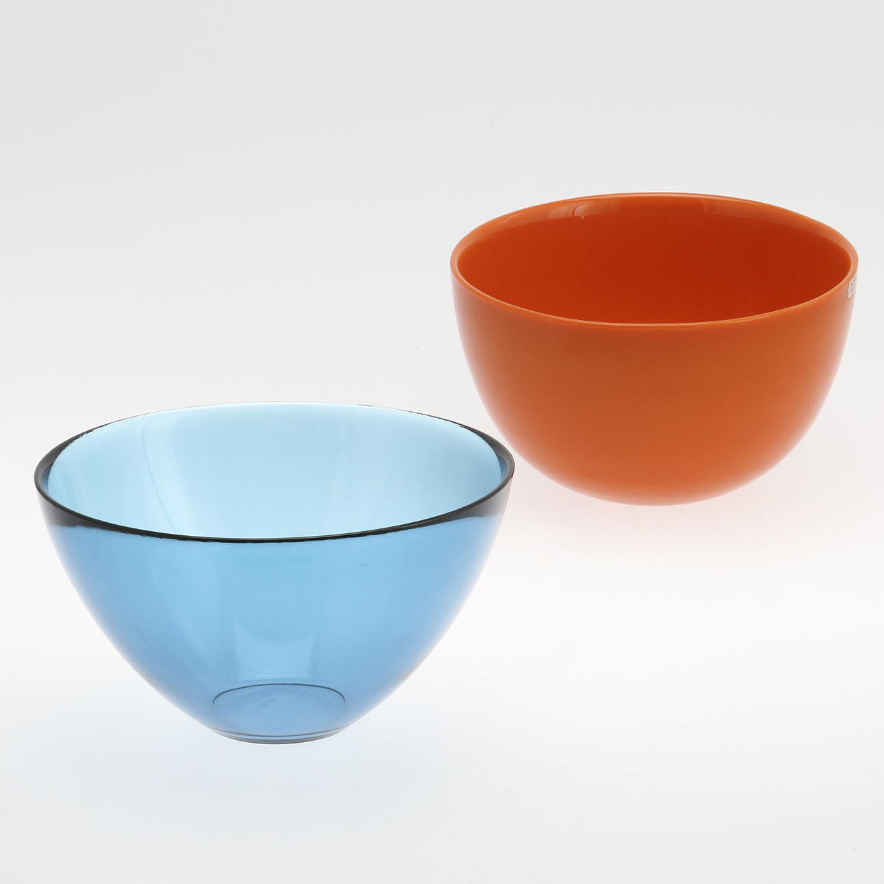 SKÅLAR, 2 st, "Colora" samt "Fuga", Orrefors.