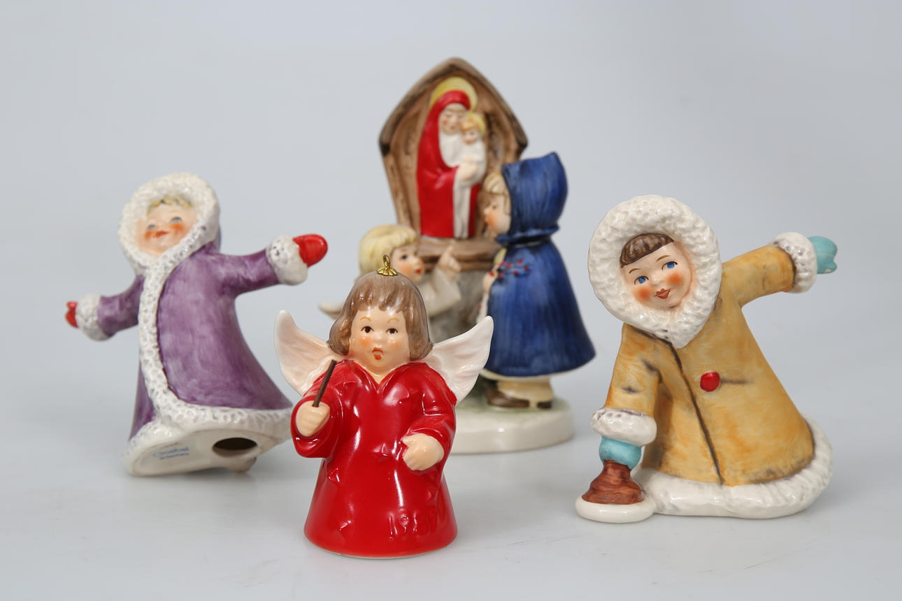 FIGURINER, porslin, 4 stycken, Goebel.
