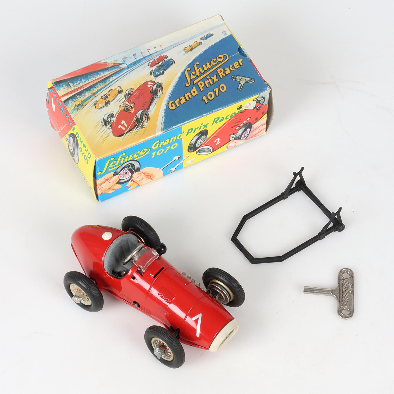 ミニカー Schuco Grand Prix Racer 1070 Vintage SCHUCO GRAND PRIX RACER No 1070 with Box ~ WORKS Made in