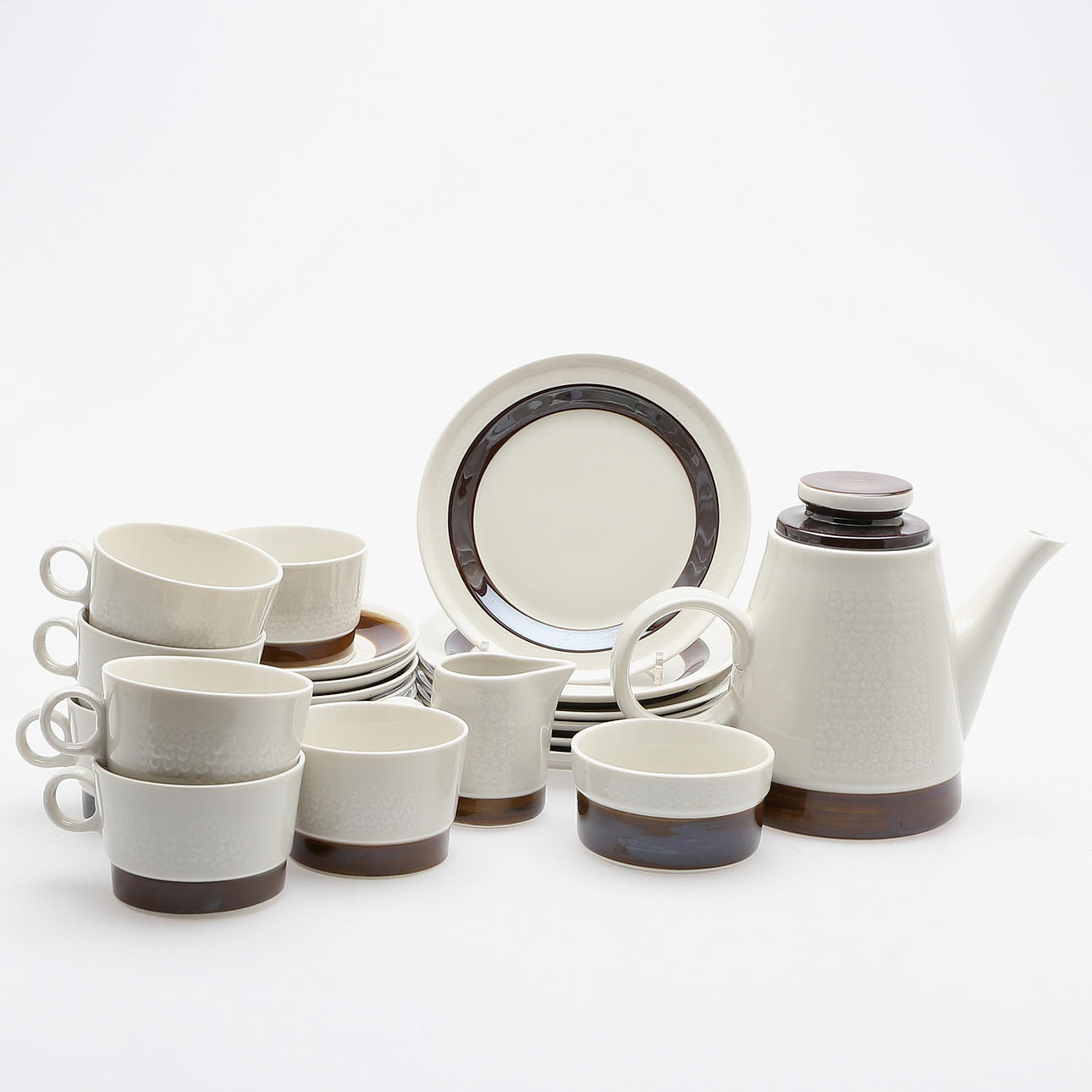 TESERVIS, 23 delar, porslin, "Forma", Rörstrand, 1900-tal.