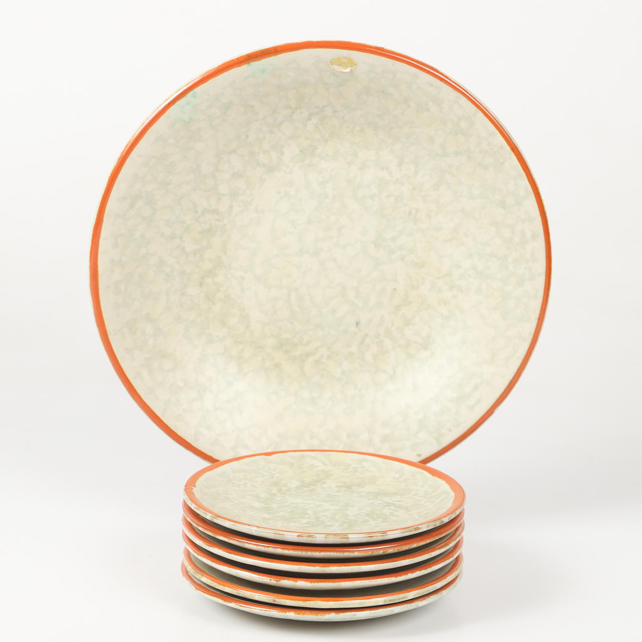 HARALD ÖSTERGREN. Fruktservis, 7 delar, Upsala-Ekeby.