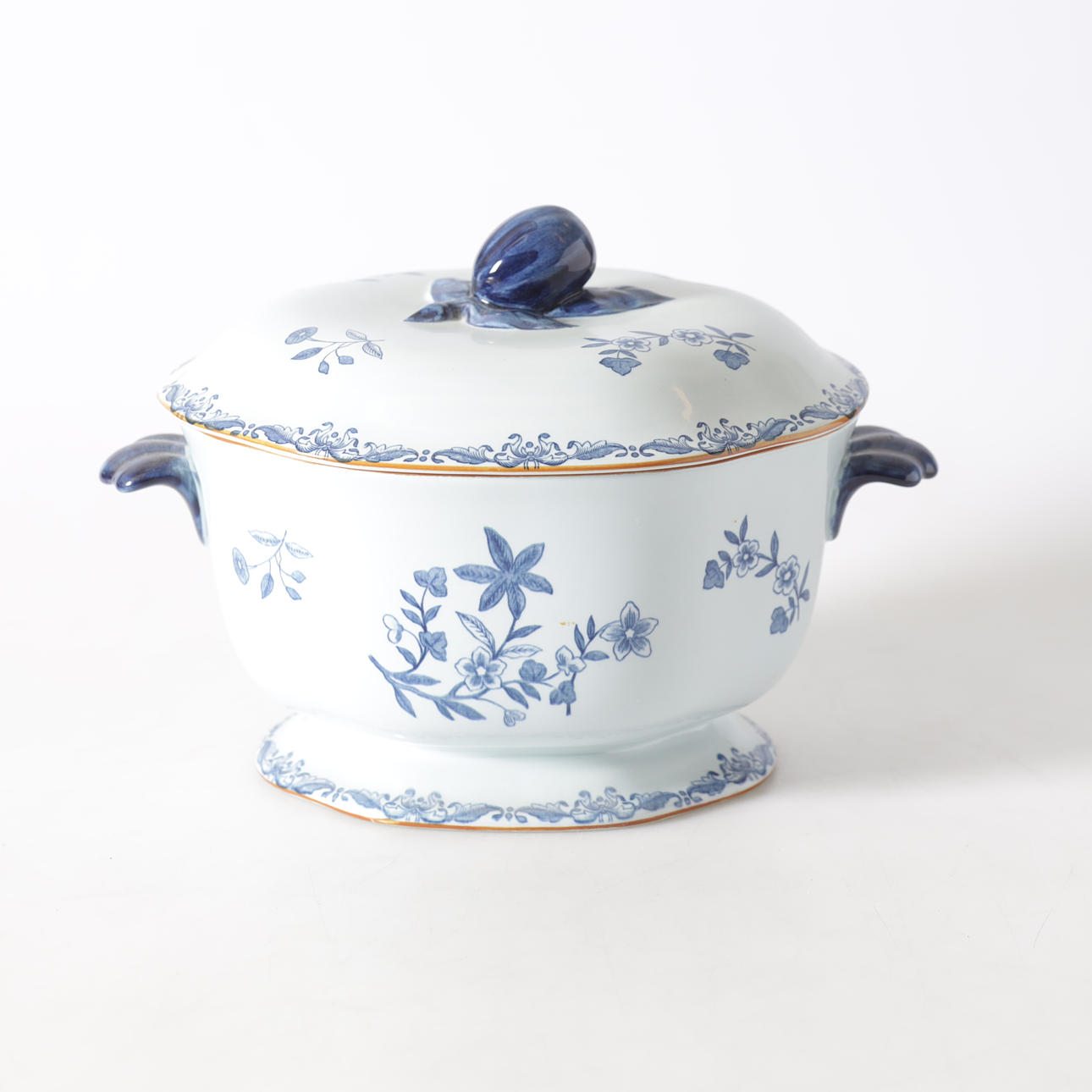 TERRIN med lock, porslin, "Ostindia", Rörstrand.