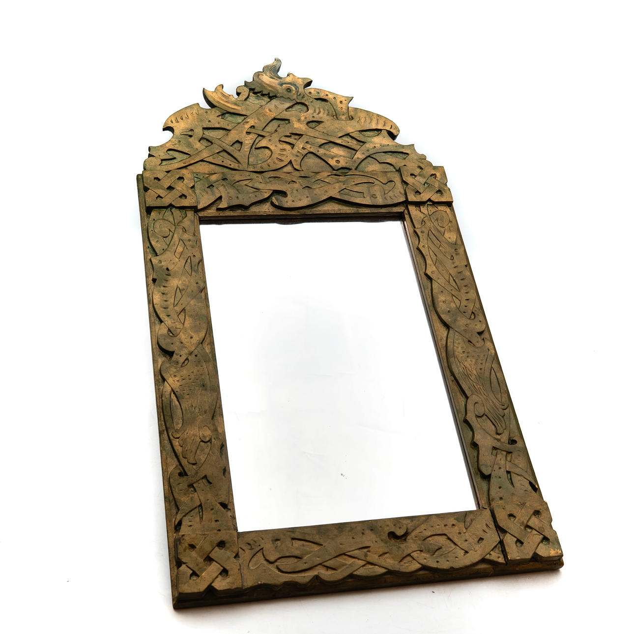 MIRROR WOOD, Baroque style. 1900s.