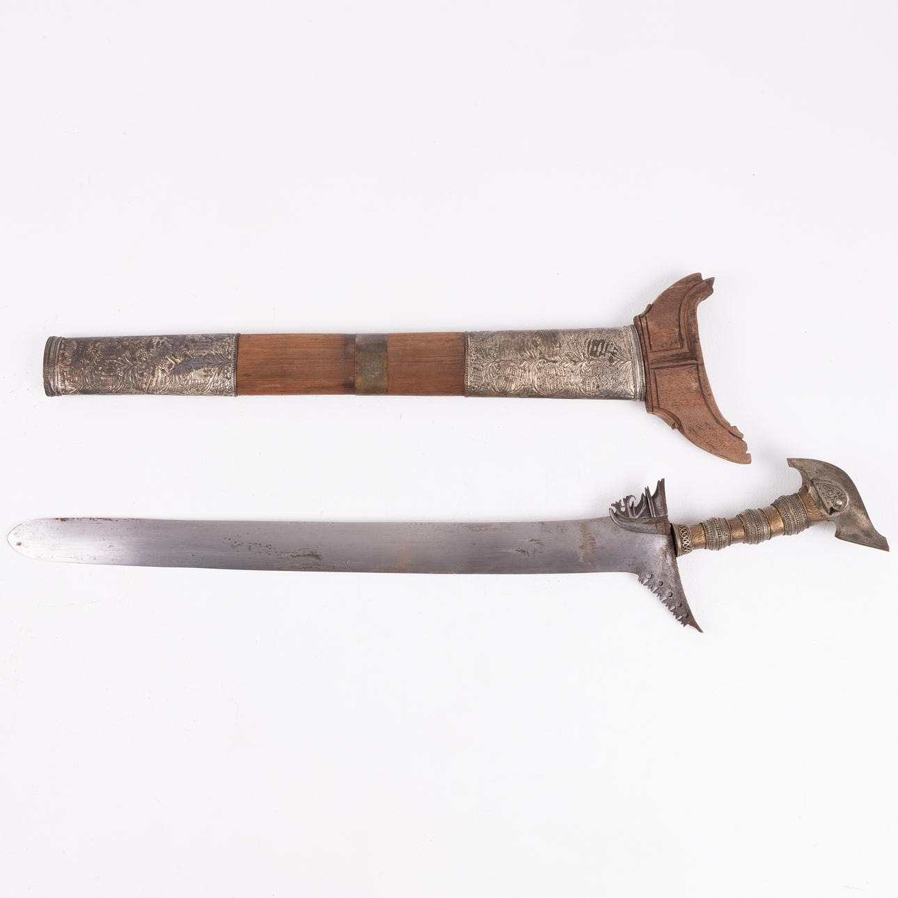 A 20th century Moro-kris dagger from the Philippines.