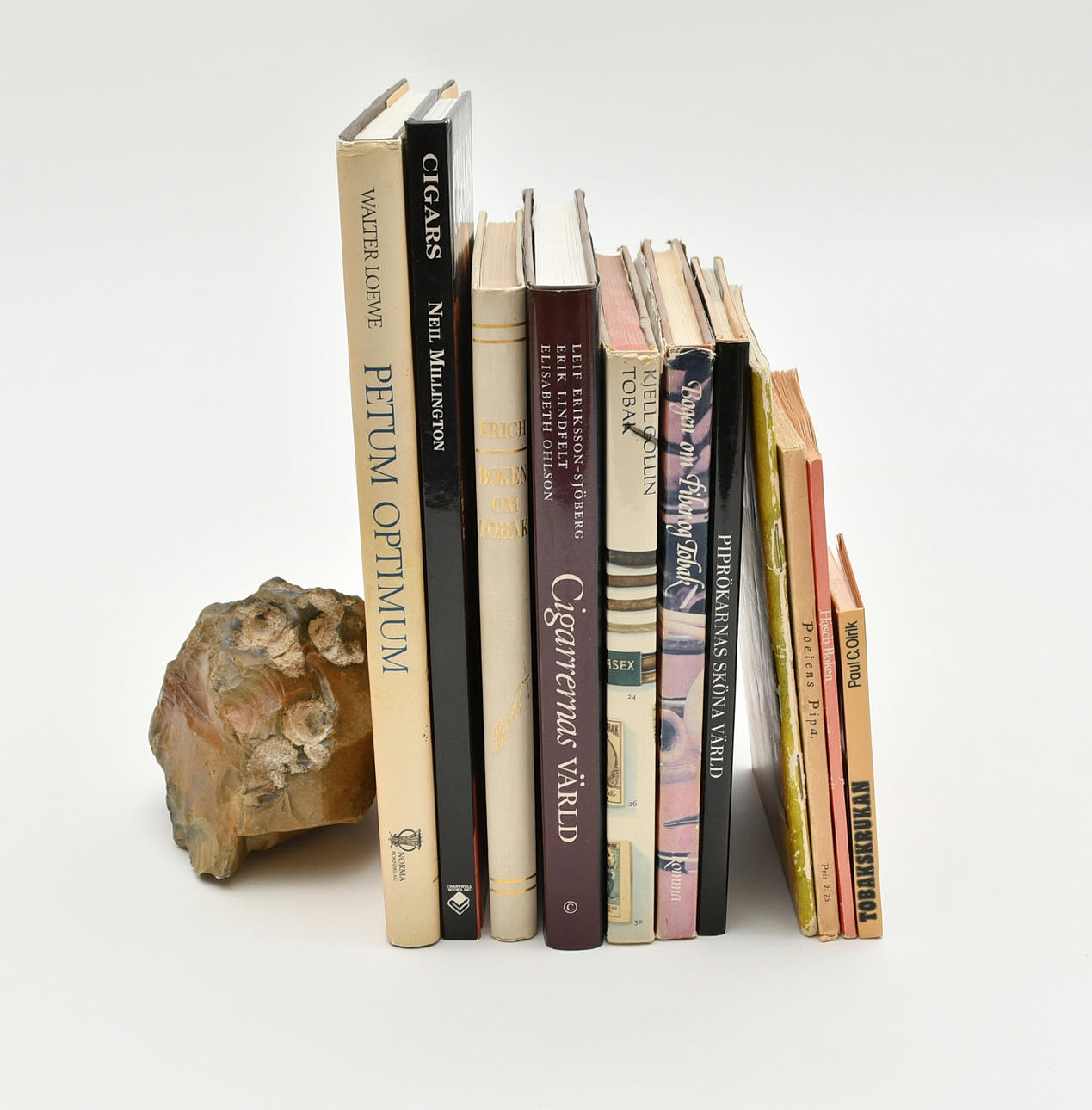 Böcker om tobak, piprökare. 11 volymer.