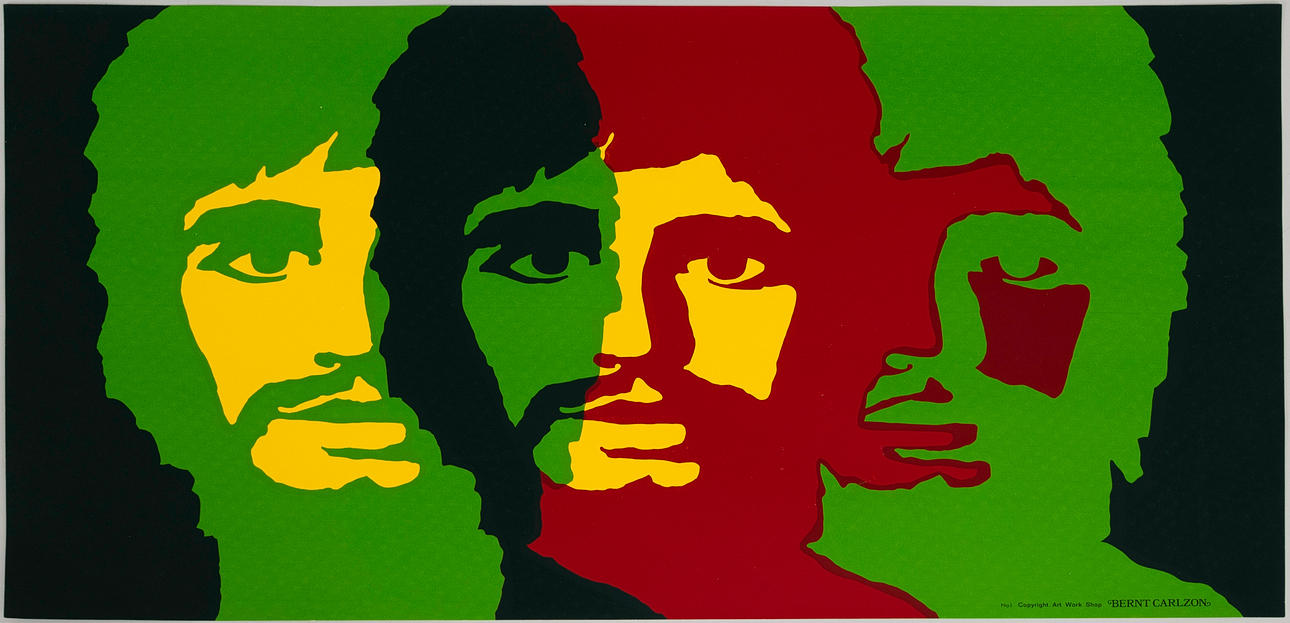 BERNT CARLZON. Poster, “Ringo Star”, Art Work Shop.