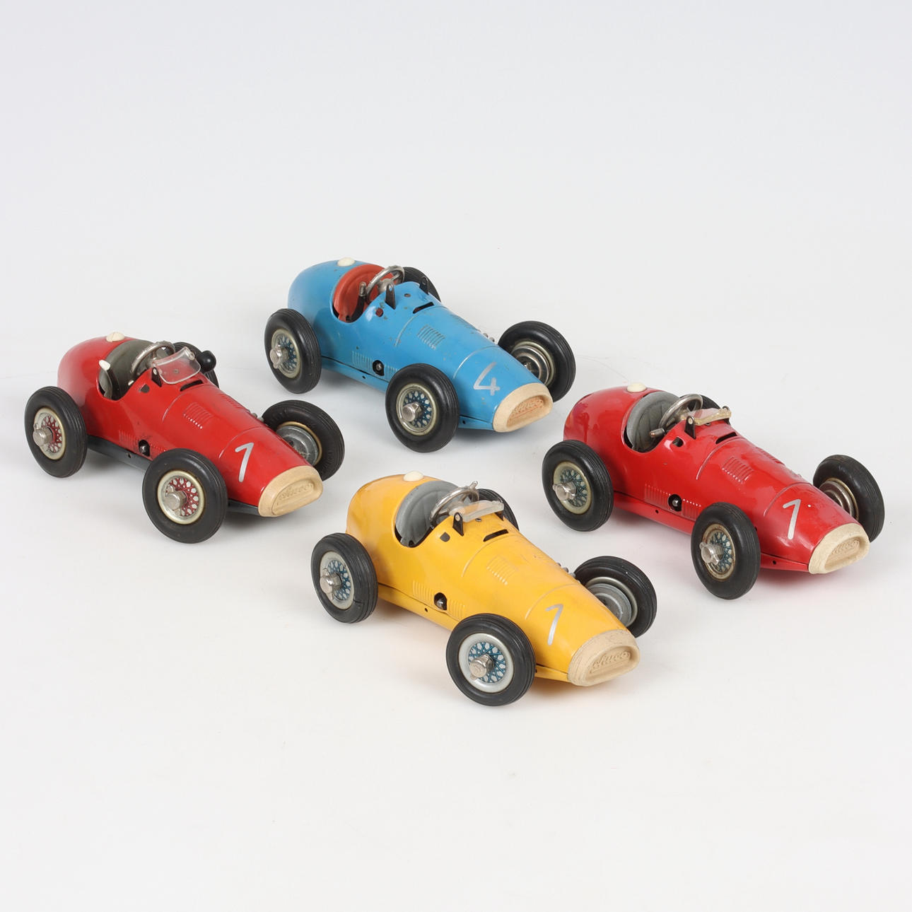 SCHUCO, 4 pcs, Racing cars, “Grand Prix Racer 1070