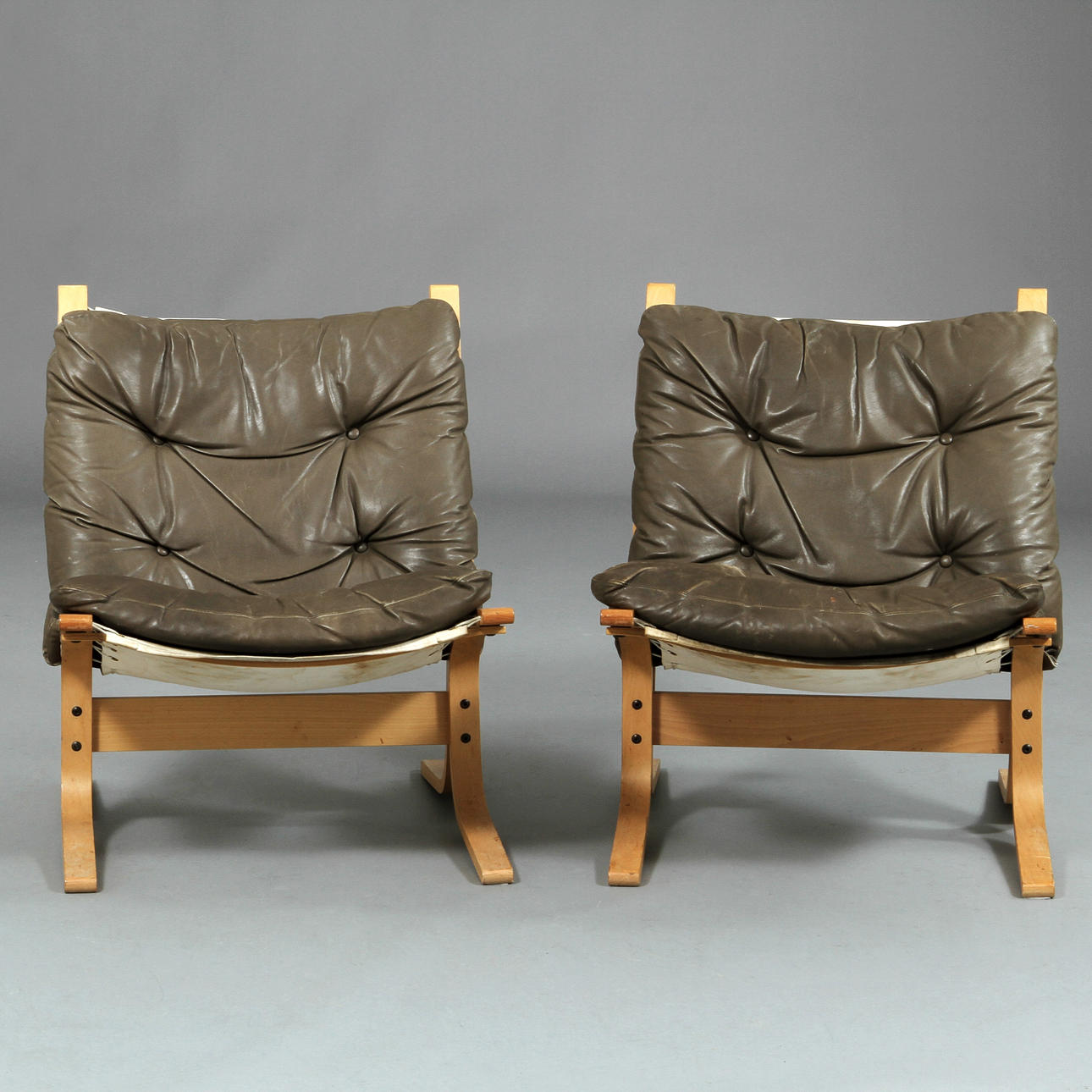 FÅTÖLJER, 2 st, "Siesta", Ingmar Relling, Norge.