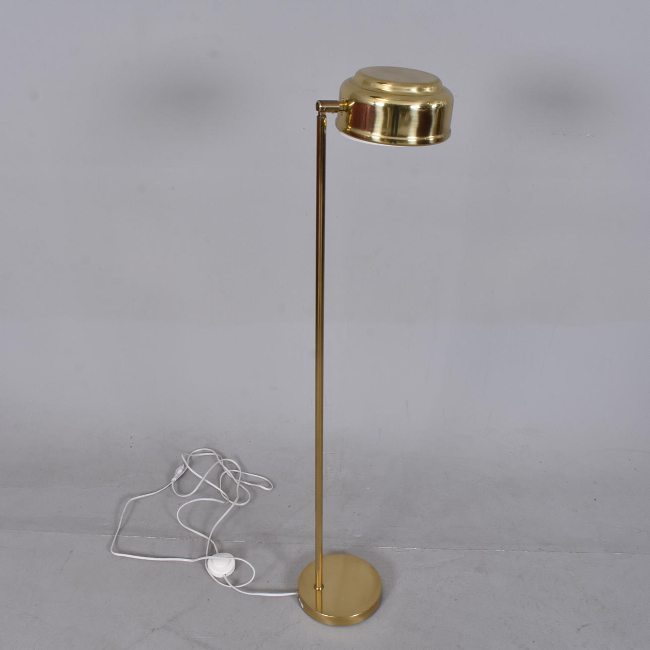 BÖRJE CLAES. floor lamp, brass, Norlett Elit.