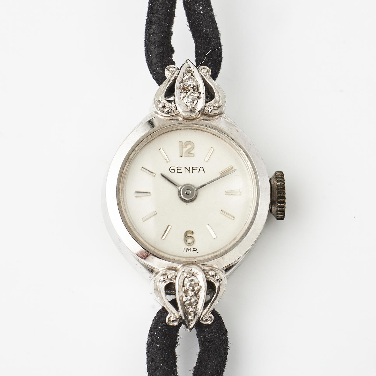 GENFA, wristwatch, 15 mm, 14K gold, approx 1960. Clocks & Watches ...