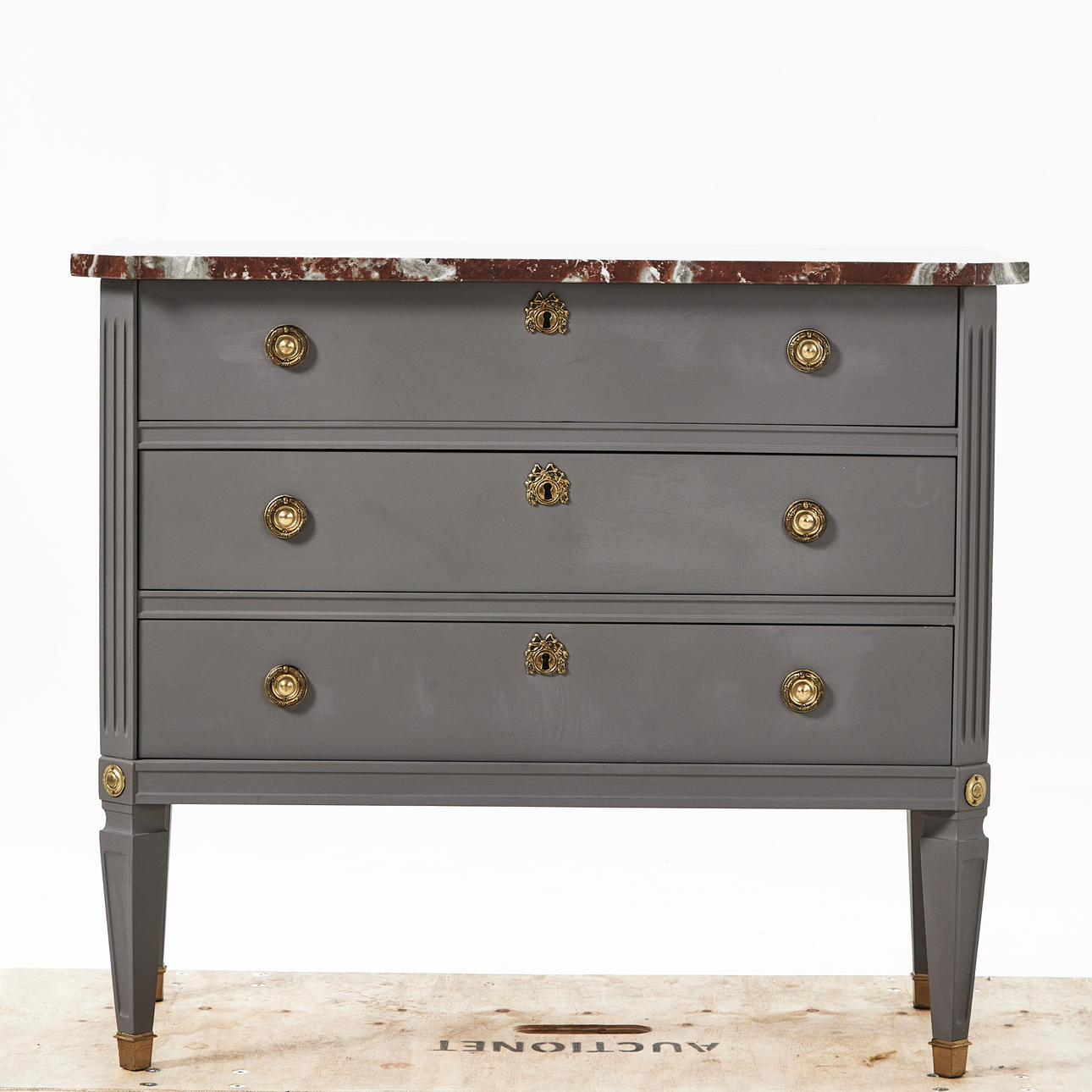 Chest of drawers with stone top, second half of the 20th century ...