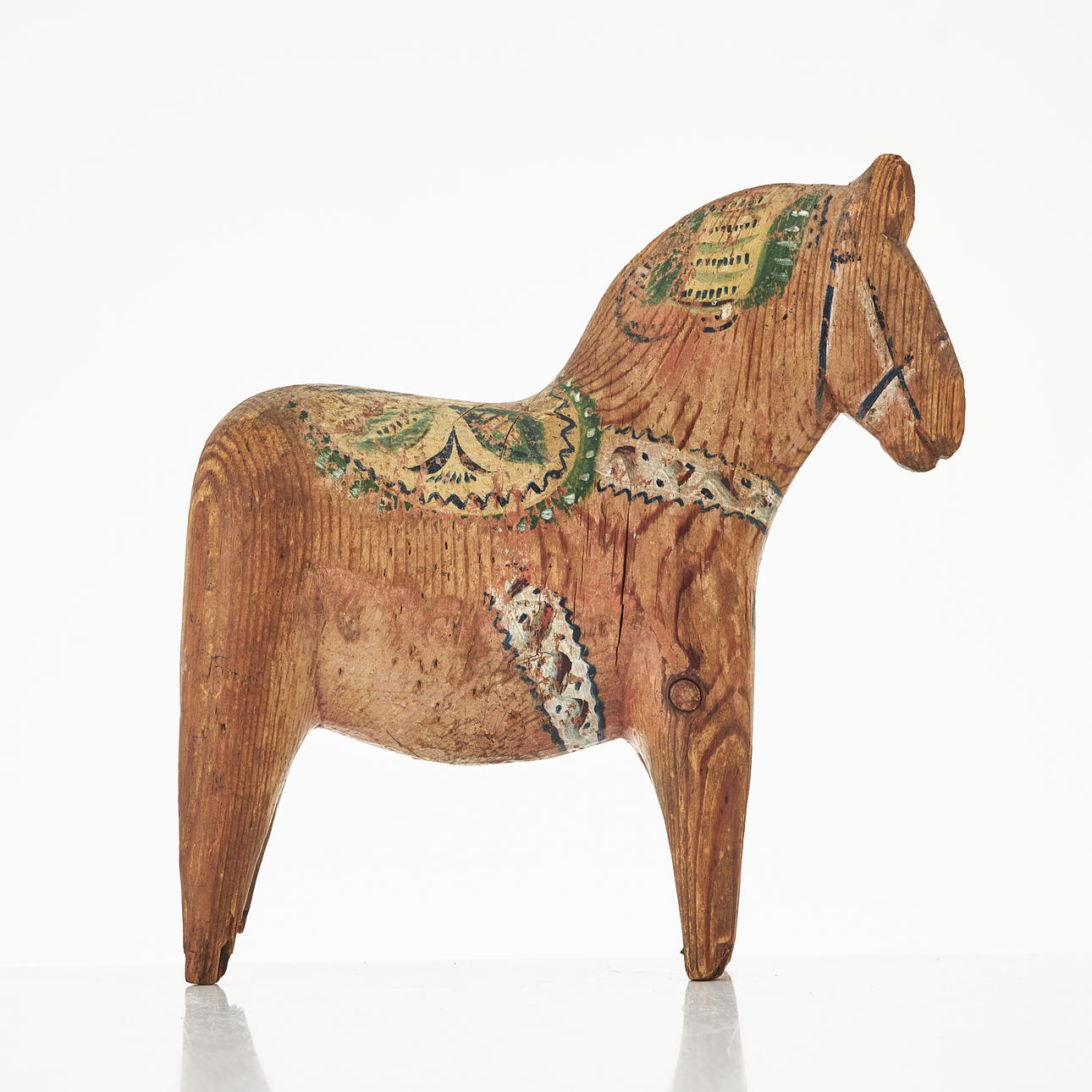 DALAHÄST, polykrom handmålad dekor, 1900-talets första hälft.