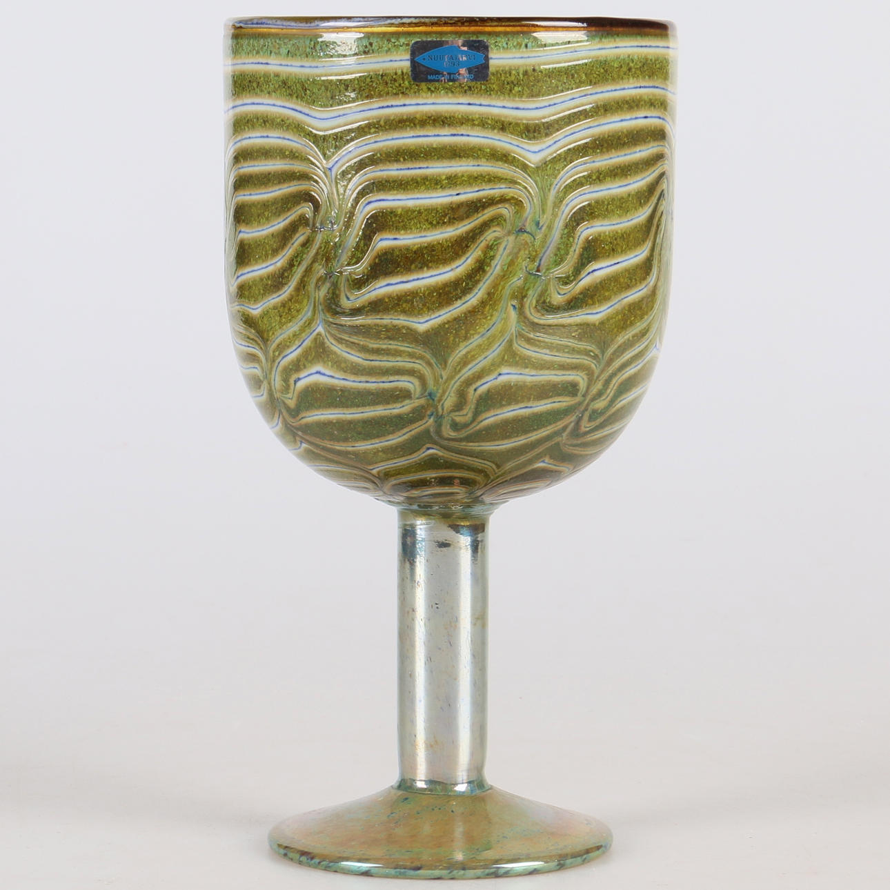 POKALGLAS, glas, Oiva Toikka, Nuutajärvi, signerad, 1900-tal.