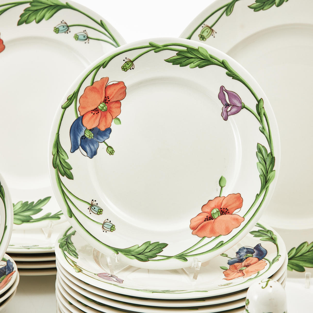 TABLEWARE, “Amapola”, about 47 pieces, porcelain, Villeroy Bosch