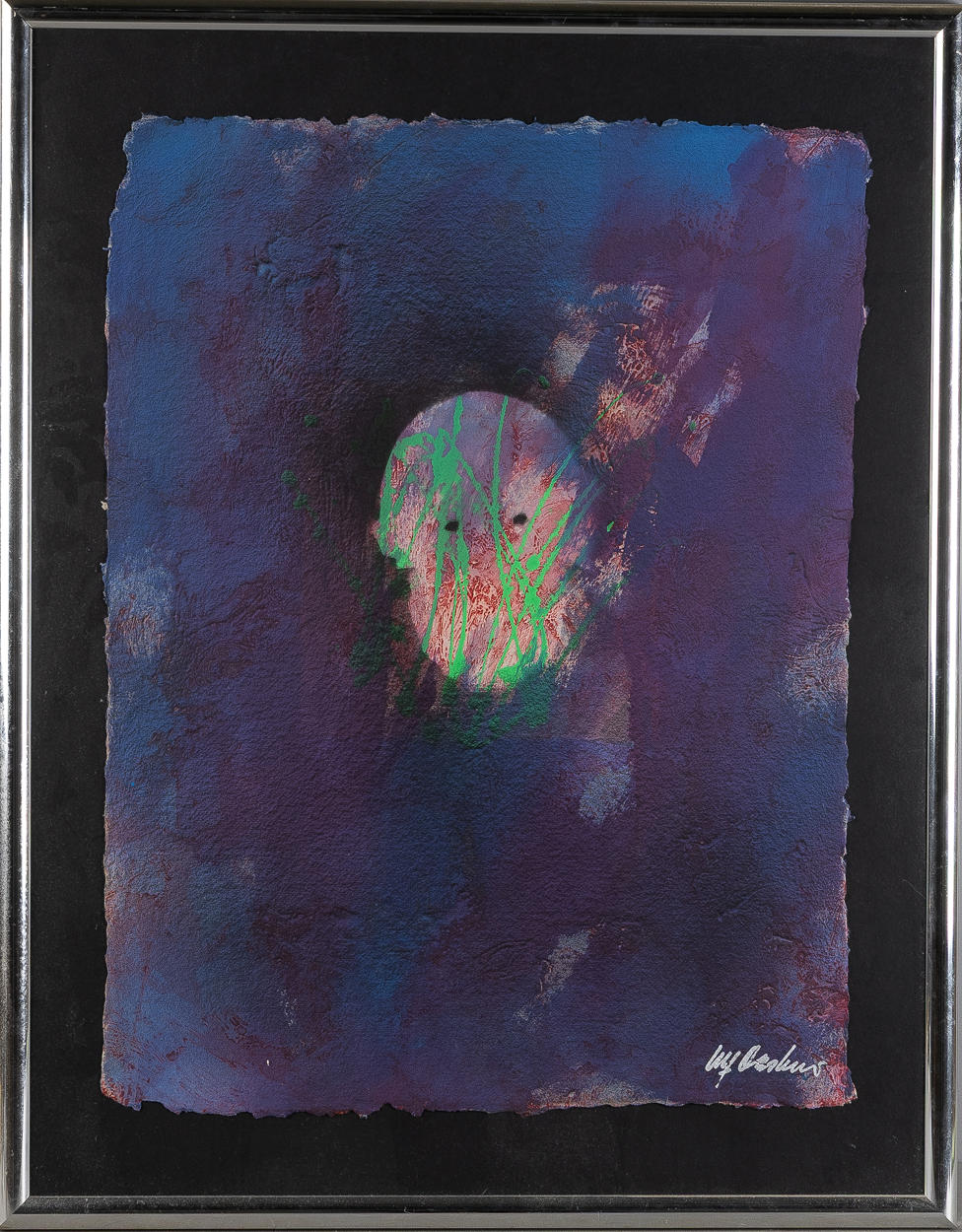 ULF ONSBERG. Mixed media on paper, signed.