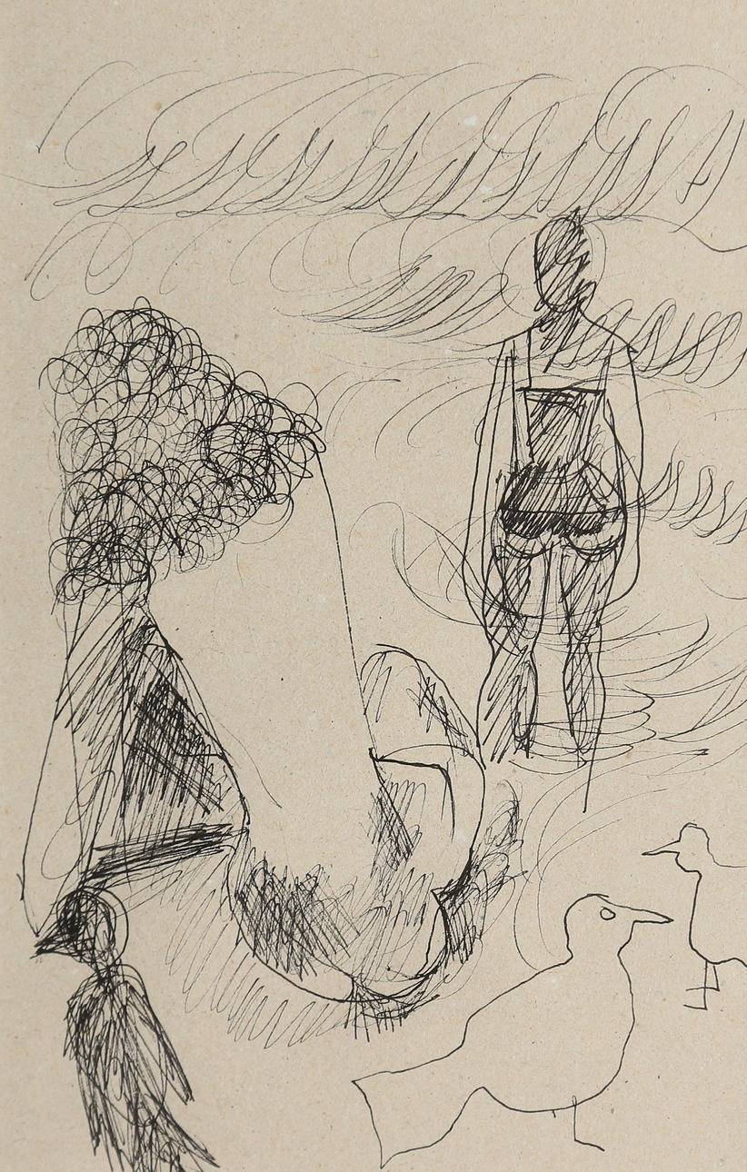 STIG (SLAS) CLAESSON. Drawings, 3 pieces, in the same frame, signed and partly dated 93.