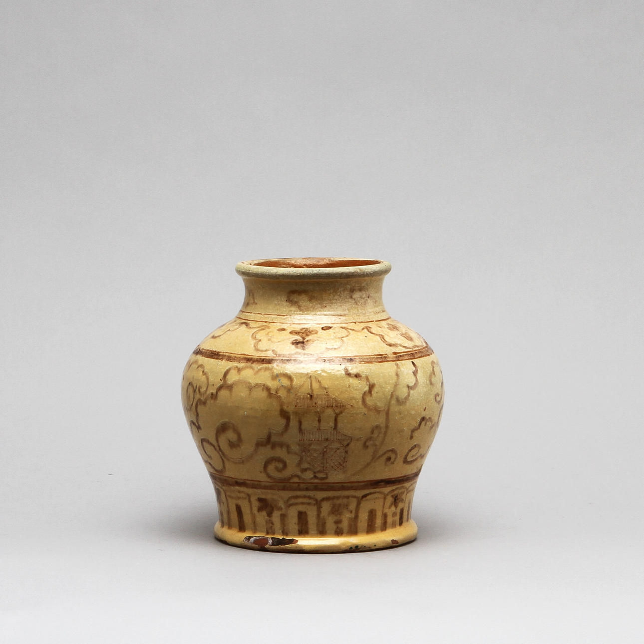 KRUKA, lergods, orientalisk, Ming.stil.