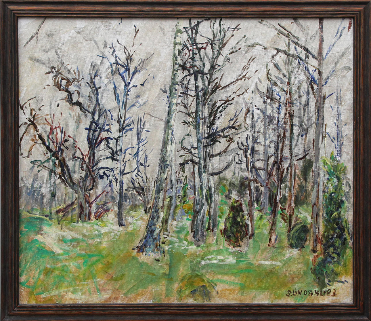 STEN LINDAHL. OIL, on canvas, signed.