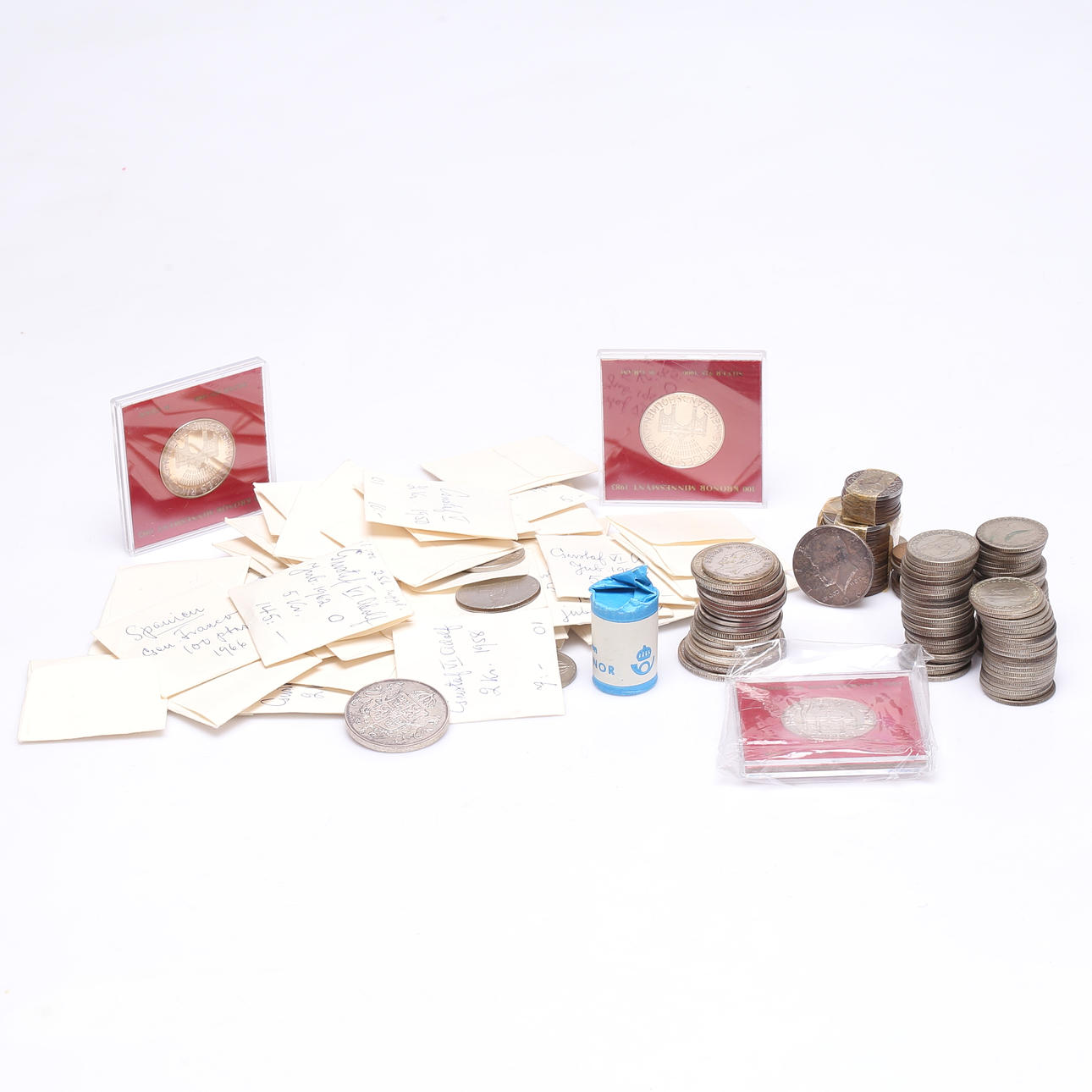 COLLECTION, coins, mostly with 40-80% silver.