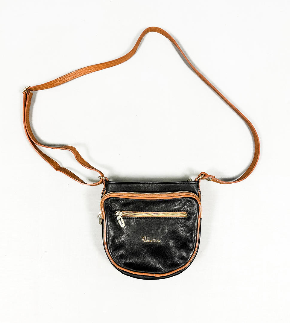 Shoulder bag, leather, Valentina, Italy.