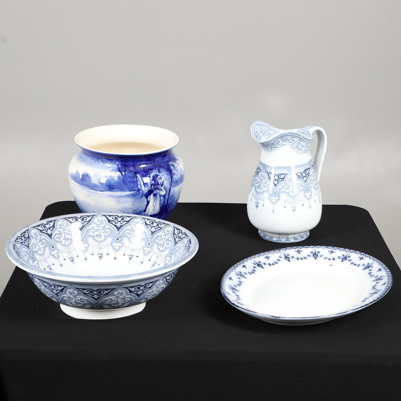 A COPELAND SPODE WASH BASIN AND JUG AND OTHERS. Ceramics & Porcelain ...