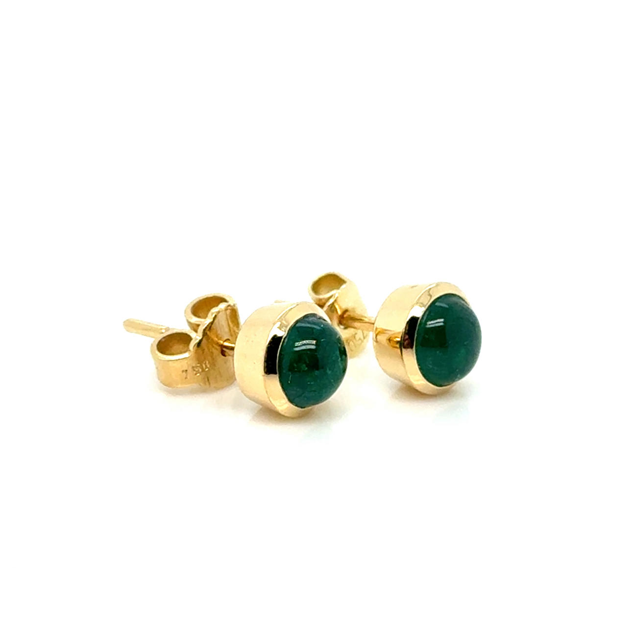 EMERALD EARRINGS 18K, 2,8 g.