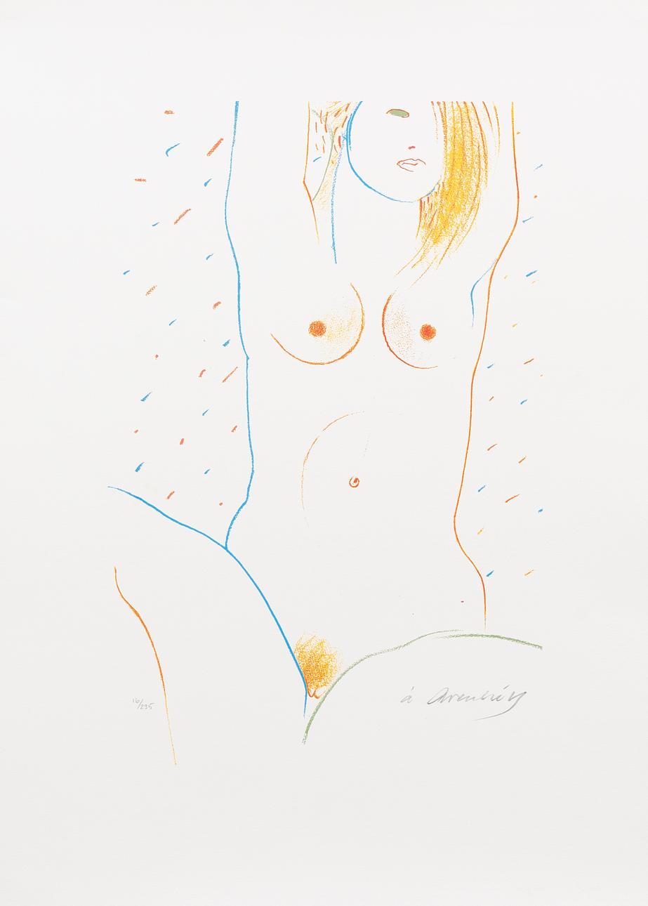 ÅKE ARENHILL. Model, lithograph no 16/235, signed.
