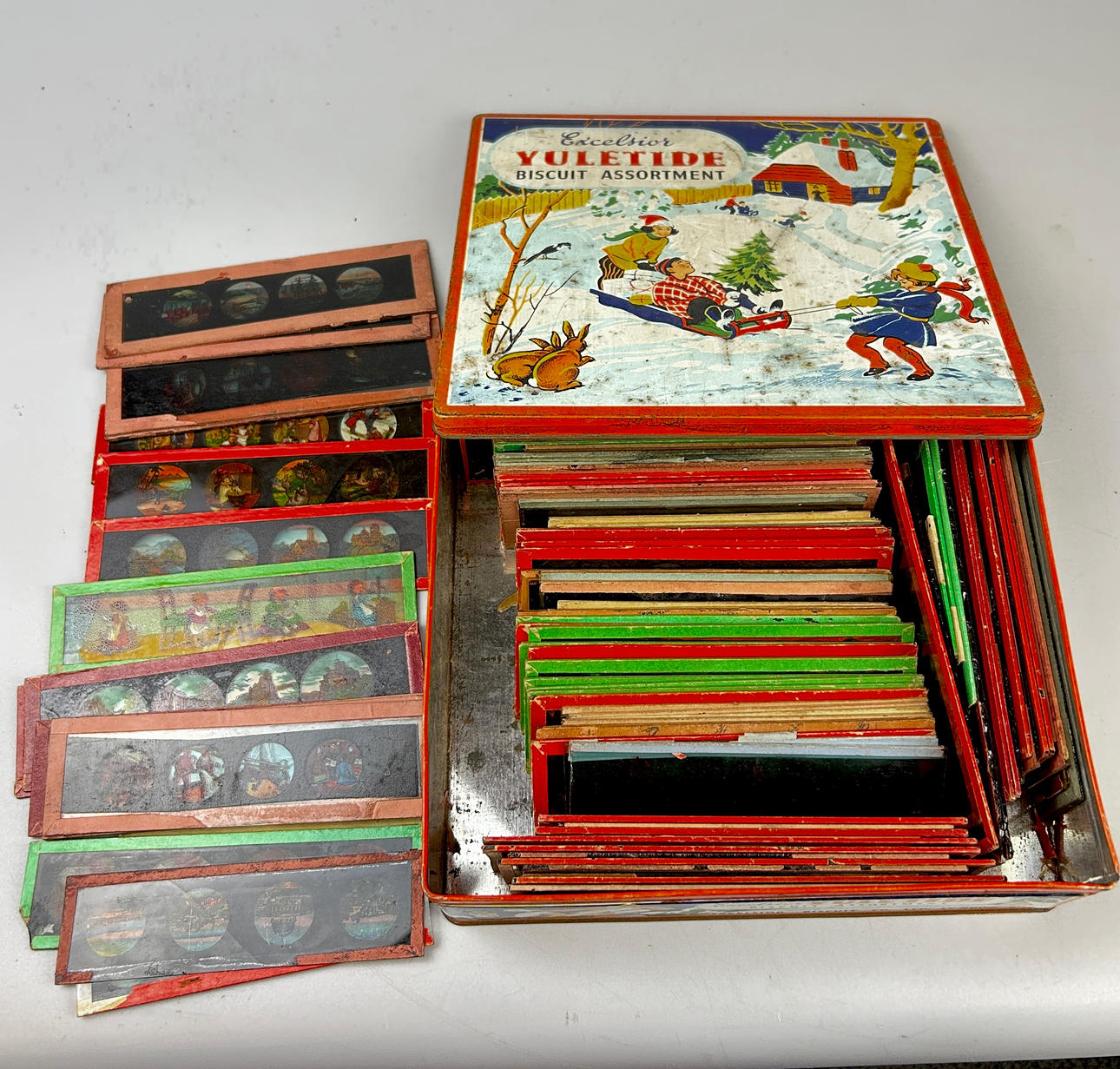 MIXED LANTERN SLIDES.