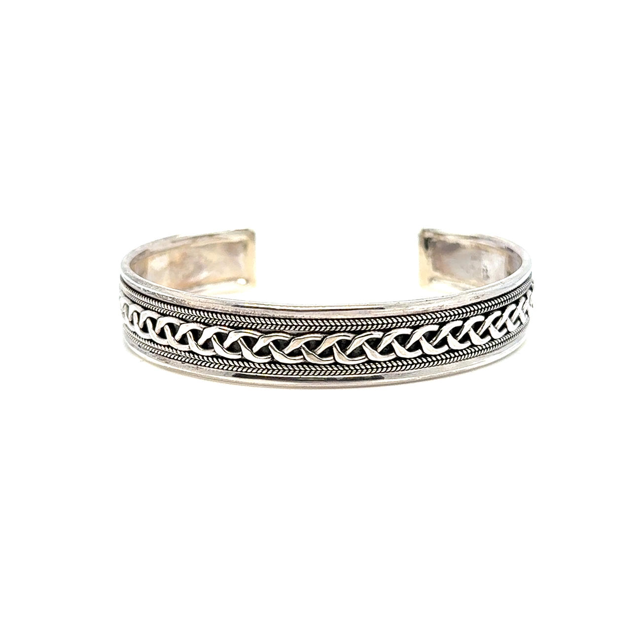 SILVER BRACELET in sterling silver, 22,4 g.