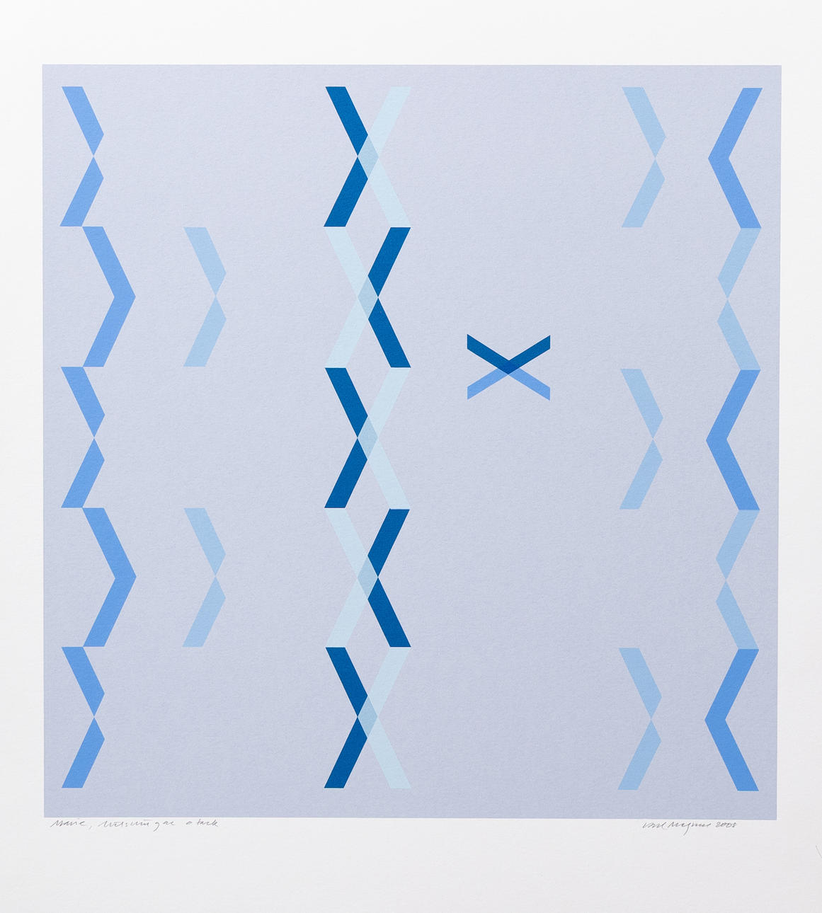 CARL MAGNUS. Composition, silkscreen, signed and dated 2008.