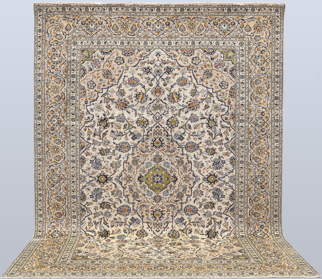 ORIENTAL CARPET. Light Keshan, 340 x 247 cm.