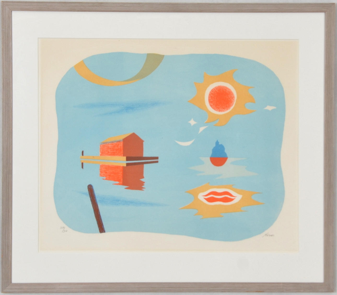 STELLAN MÖRNER. Färglitografi.