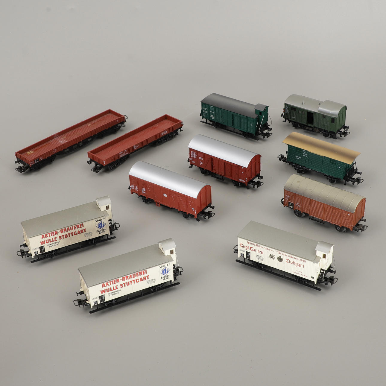 MÄRKLIN, tågvagnar, 11 st, 1900-talets andra hälft.