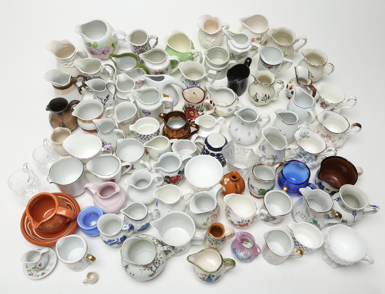 CREAM JUGS, larger collection.