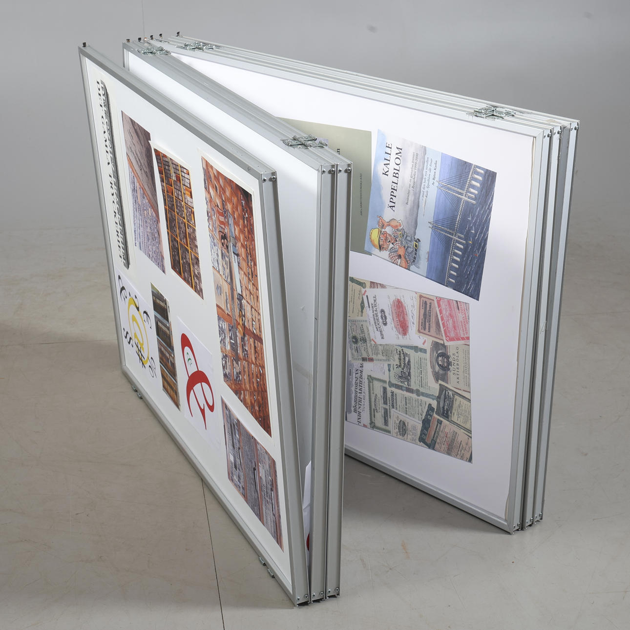 DISPLAY WALL, folding panels, Expolinc, portable in bag.