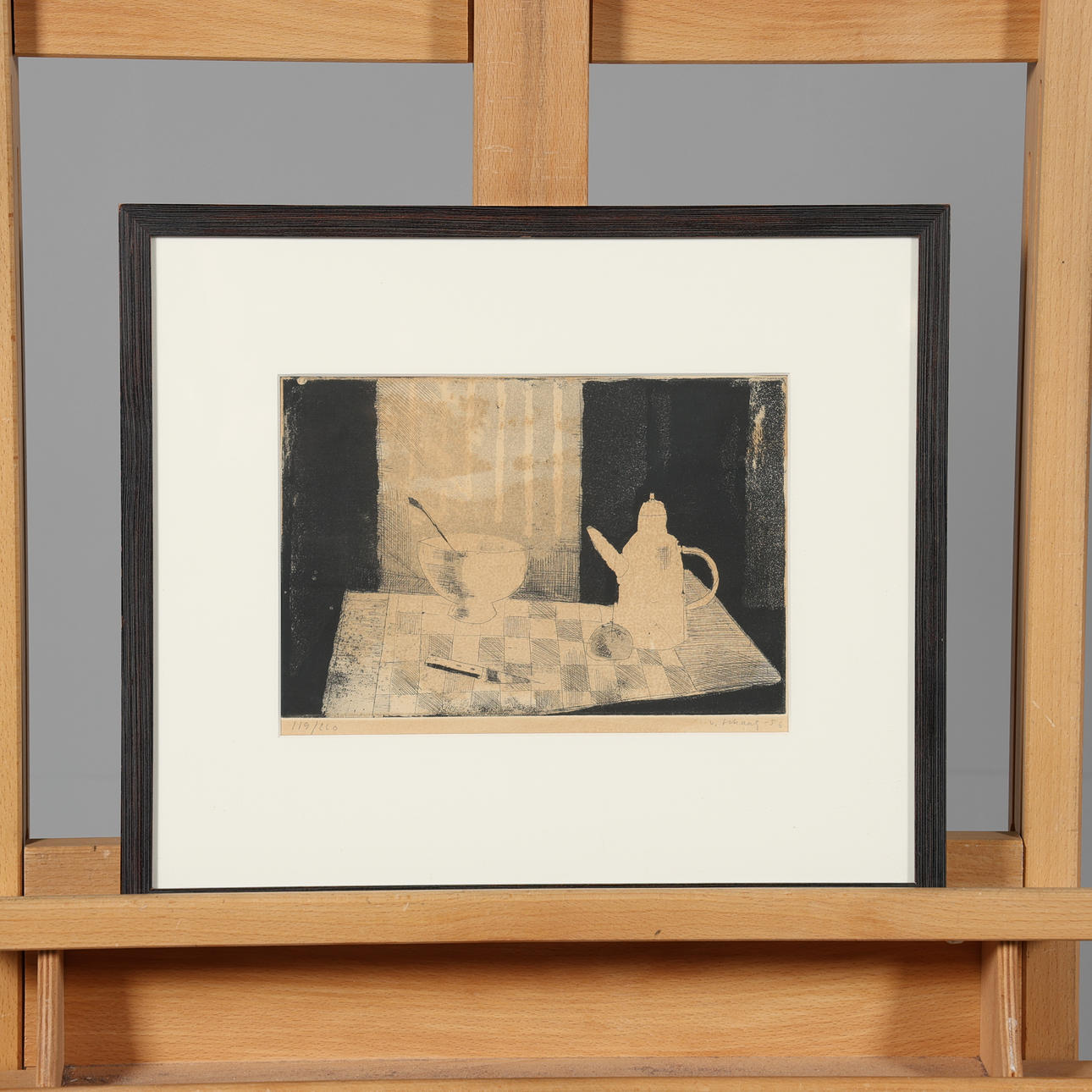 PHILIP VON SCHANTZ. LITHOGRAPH, signed, numbered 119/260.