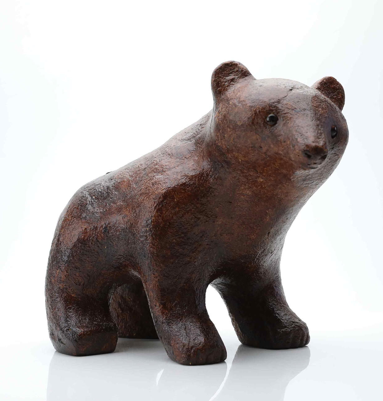 CARL ROOS. sculpture, bear, Hammerdal, labeled.