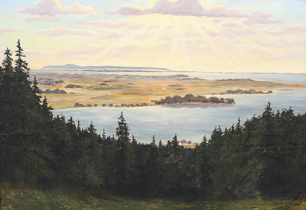 BIRGER HJELM. olja på duk, signerad.