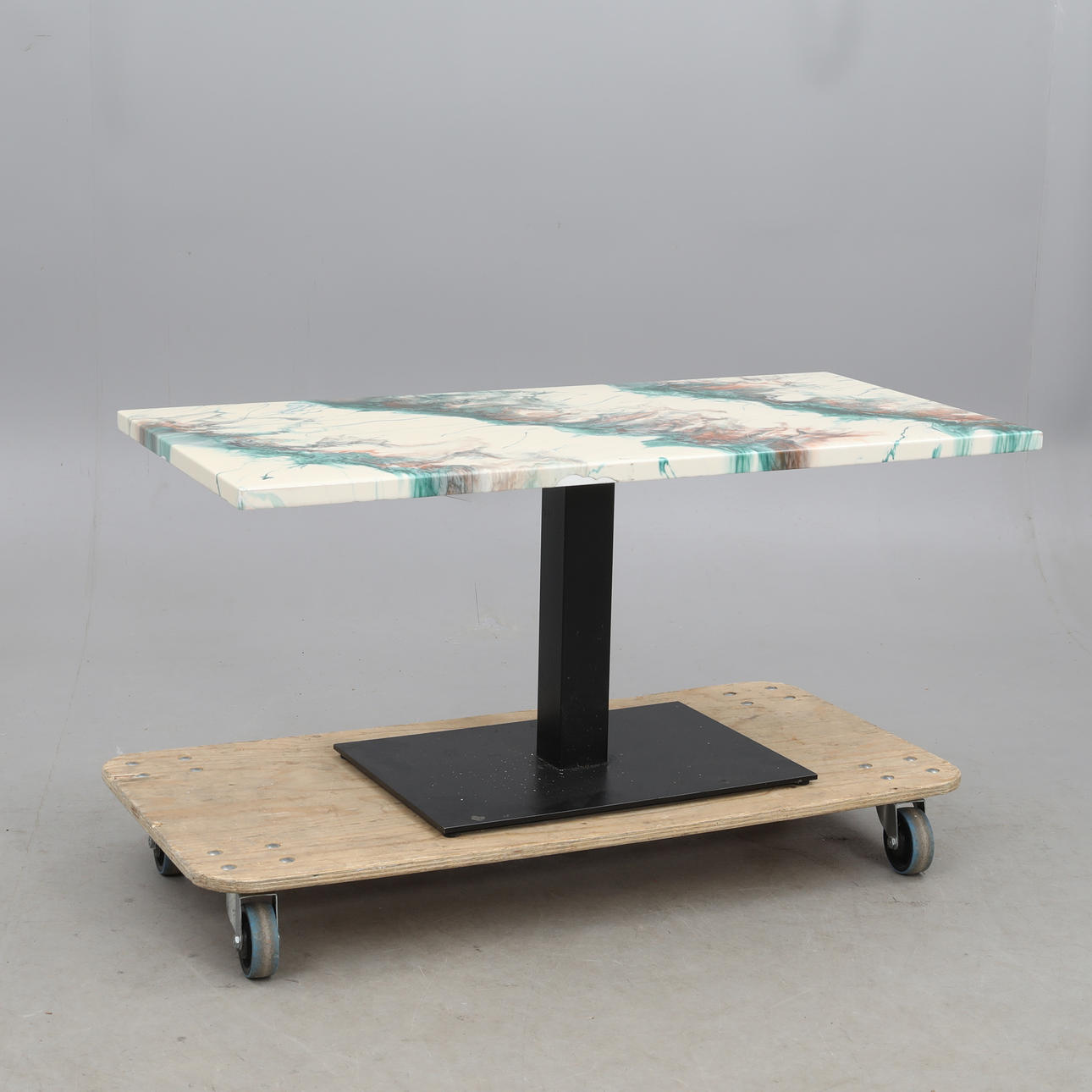 COFFEE TABLE, metal/wood.