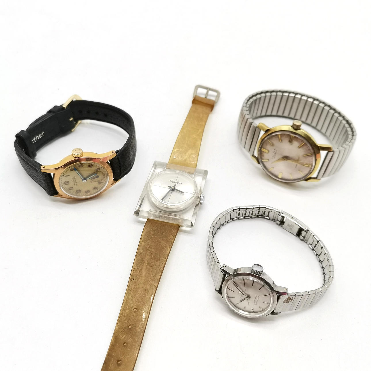 *4 x VINTAGE MECHANICAL WRISTWATCHES.