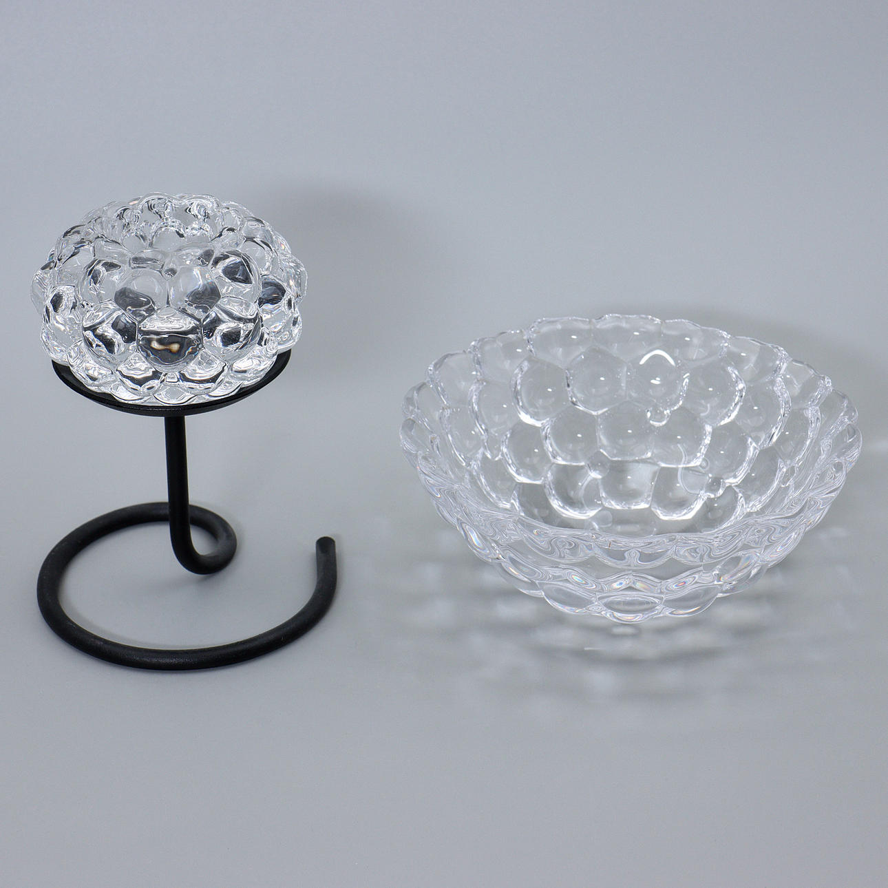 BOWL AND LANTERN “RASPBERRY” ORREFORS.