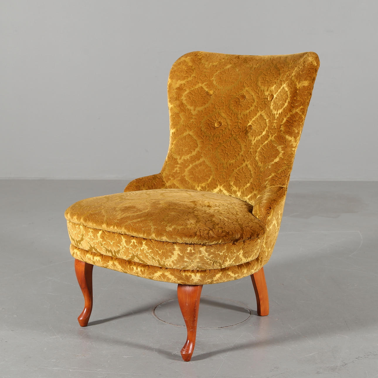 EMMAFÅTÖLJ, plysch, 1900-tal.