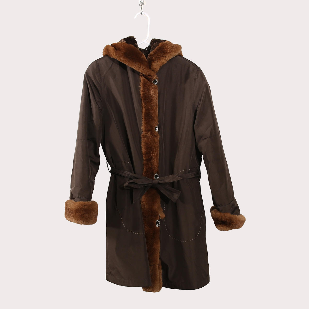 DAMKAPPA, Alexandra, brunmelerad, kapuschong .