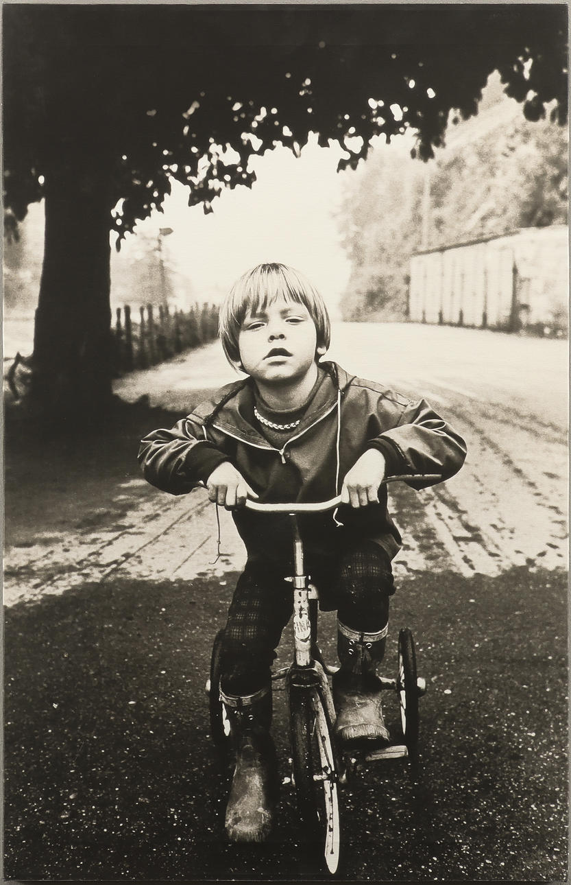 NILS-ERIK WIKEBÄCK. Boy on tricycle.