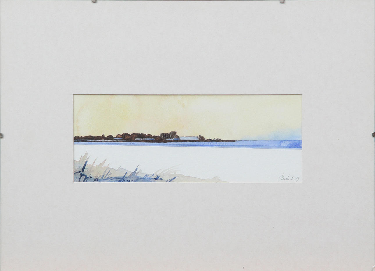 OIDENTIFIERAD KONSTNÄR. WATERCOLOR, signed.