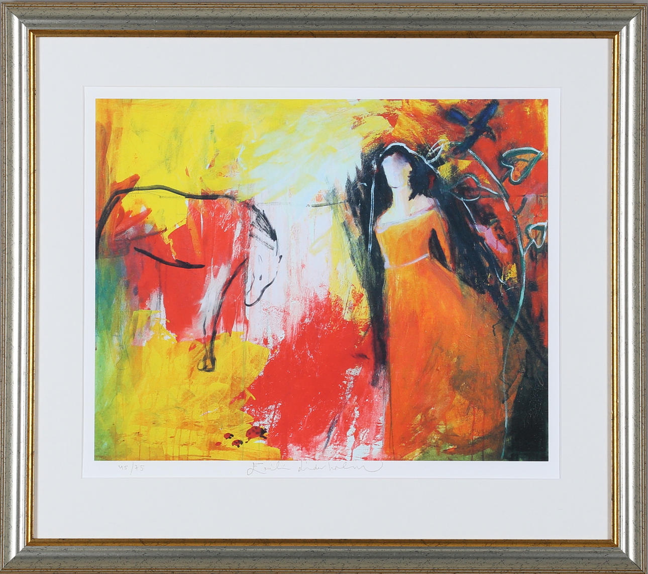EMILIA LINDERHOLM. gicleetryck, signerad och numrerad 45/75.