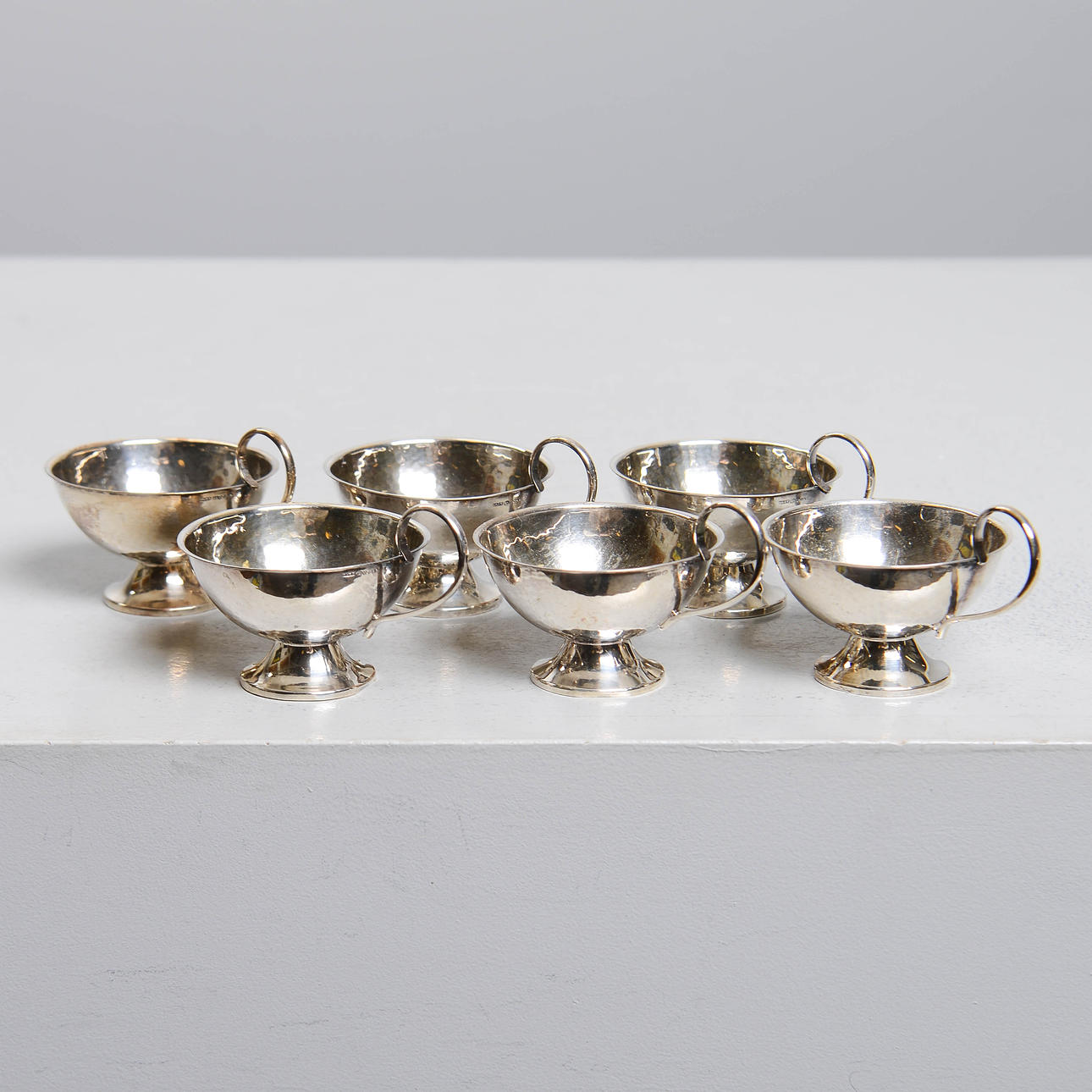 PUNSCHKOPPAR, 6 st, silver, K&EC, 1960.